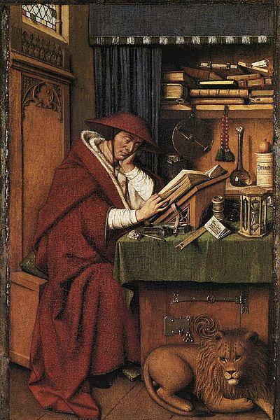 Jan Van Eyck St Jerome France oil painting art